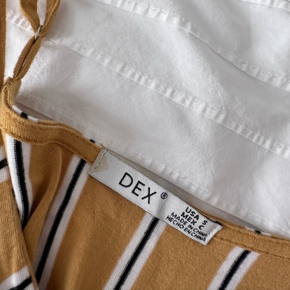 Dex Yellow striped wide-legged jumpsuit Size S - Picture 7 of 8